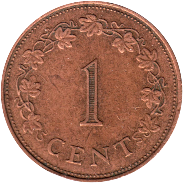 1 cent, 1972 Reverse