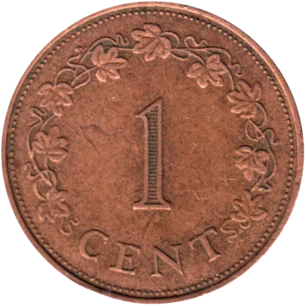 Preview 1 cent, 1972 reverse
