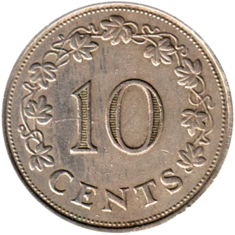 Preview 10 cents, 1972 reverse