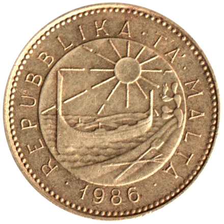 1 cent, 1986 Obverse