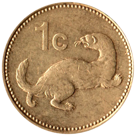 1 cent, 1986 Reverse