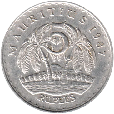 Preview 5 Rupees, 1987 reverse