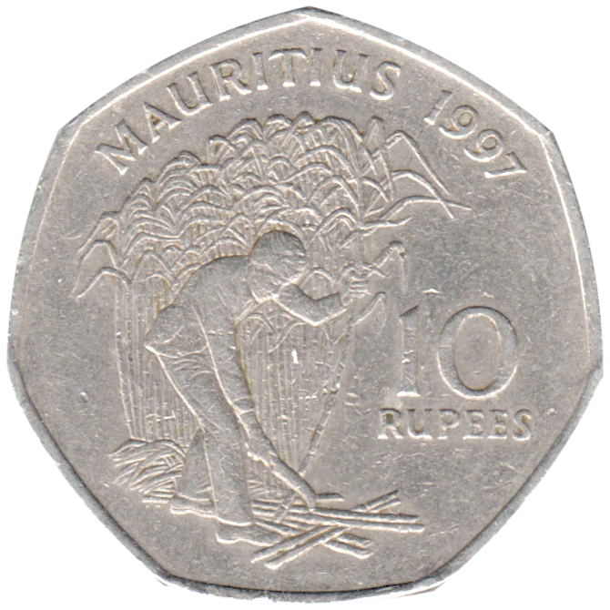 10 Rupees, 1997 Reverse