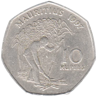 Preview 10 Rupees, 1997 reverse