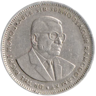 Preview 1 Rupee, 1987 obverse
