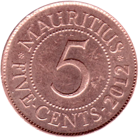 5 сents, 2012 Reverse