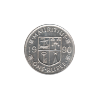 Preview 1 Rupee, 1990 reverse