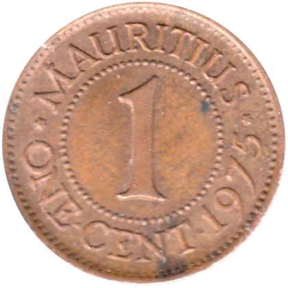 1 сent, 1975 Reverse