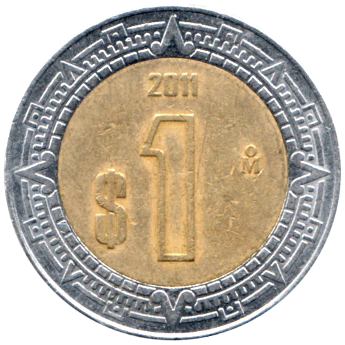 1 Peso, 2011 Reverse