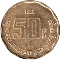 Preview 50 centavos, 1998 reverse