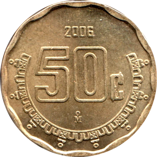 50 centavos, 2006 Reverse