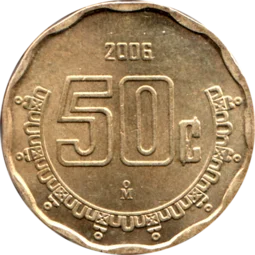 Preview 50 centavos, 2006 reverse