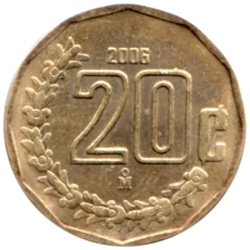 Preview 20 centavos, 2006 reverse