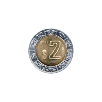 Preview 2 Pesos, 2022 reverse