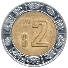 Preview 2 Pesos, 2018 reverse