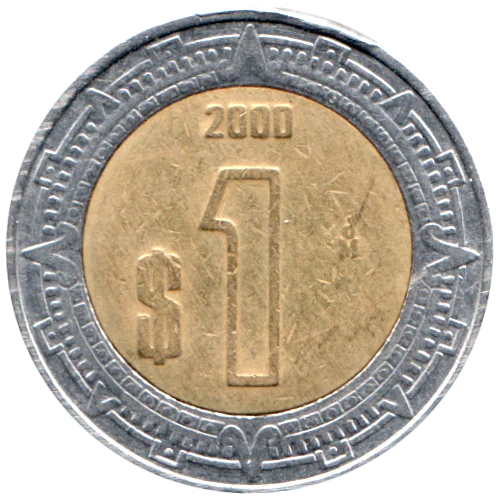1 Peso, 2000 Reverse