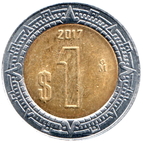 1 Peso, 2017 Reverse