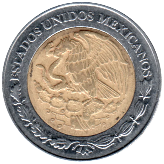2 Pesos, 2002 Obverse