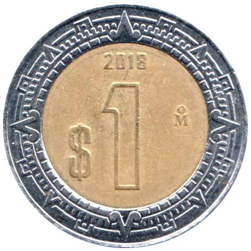 1 Peso, 2018 Reverse
