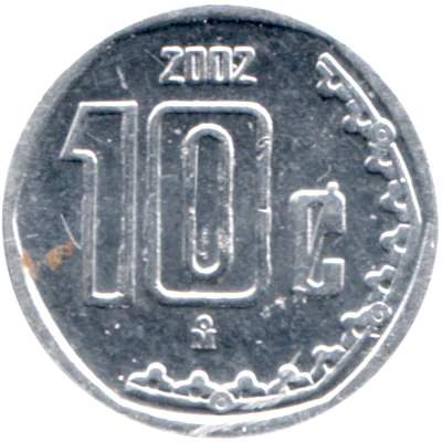 10 centavos, 2002 Reverse
