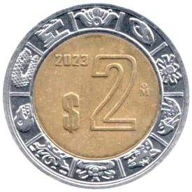 Preview 2 Pesos, 2023 reverse