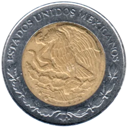 Preview 1 Peso, 1993 obverse