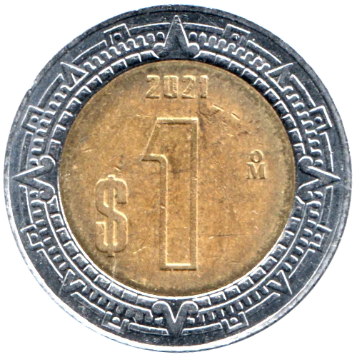 1 Peso, 2021 Reverse