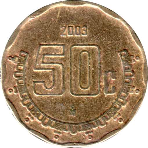 50 centavos, 2003 Reverse