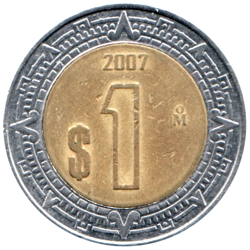 1 Peso, 2007 Reverse