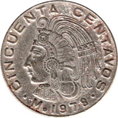 50 centavos, 1978 Reverse