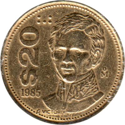 20 Pesos, 1985 Reverse