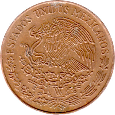 20 centavos, 1971 Obverse