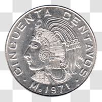 Preview 50 centavos, 1971 reverse