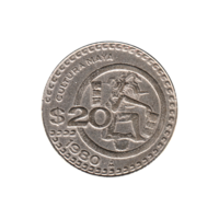 Preview 20 Pesos, 1980 reverse