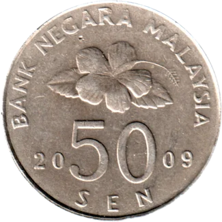 Preview 50 sen, 2009 reverse