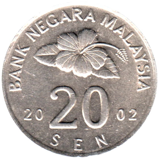 20 sen, 2002 Reverse