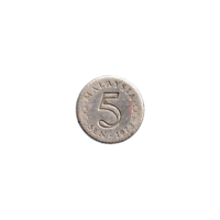 Preview 5 sen, 1973 reverse