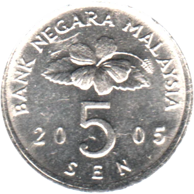 Preview 5 sen, 2005 reverse