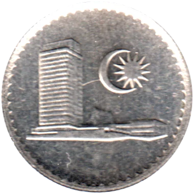 5 sen, 1982 Obverse