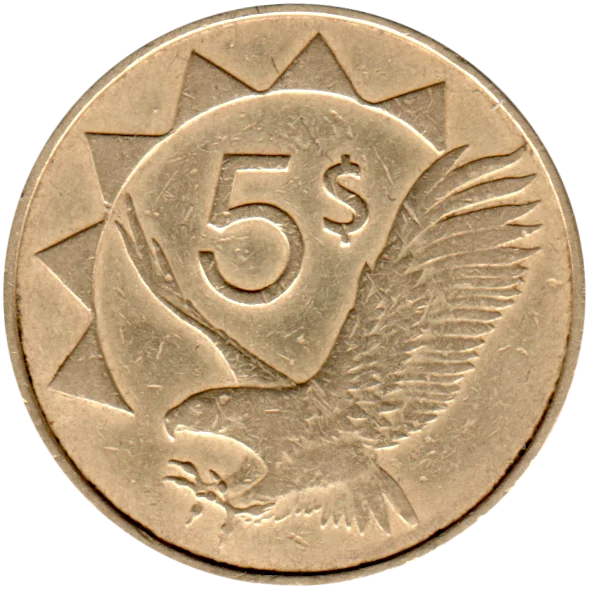 5 Dollars, 2012 Reverse