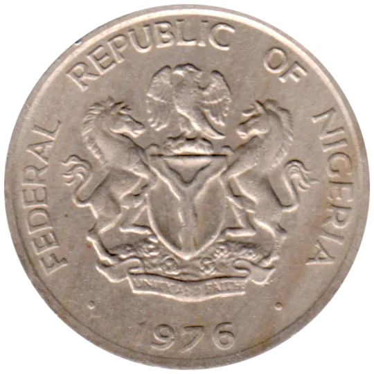 10 kobo, 1976 Obverse