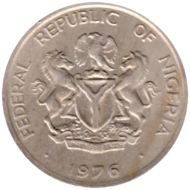 Preview 10 kobo, 1976 obverse