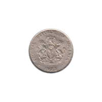 Preview 10 kobo, 1973 obverse