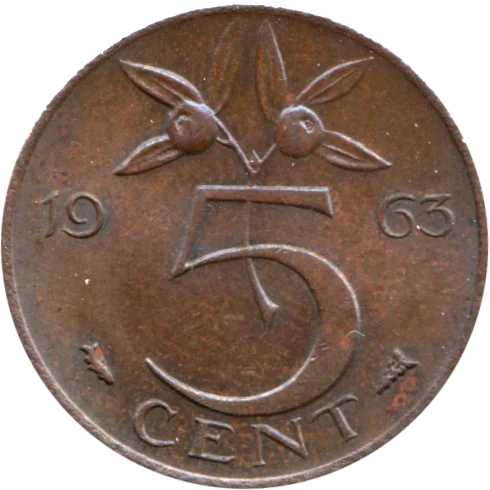 5 cents, 1963 Reverse