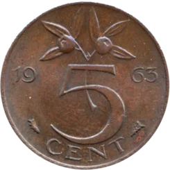 Preview 5 cents, 1963 reverse