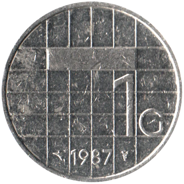 1 Guilder, 1987 Reverse