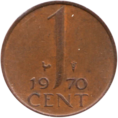 Preview 1 cent, 1970 reverse