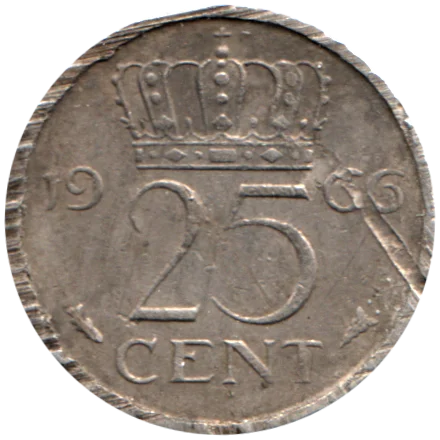 25 cents, 1966 Reverse