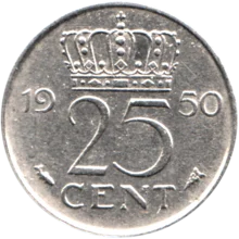 Preview 25 cents, 1950 reverse