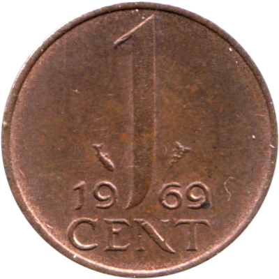 1 cent, 1969 Reverse